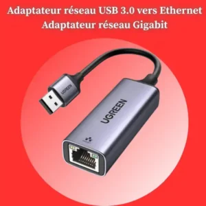 Adaptateur UGREEN  USB A vers Ethernet Gigabit RJ45 vers USB 3.0