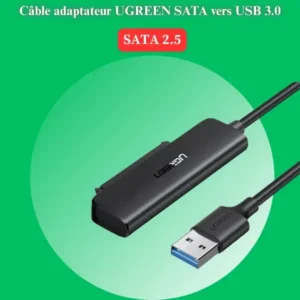 Câble adaptateur UGREEN SATA vers USB 3.0 pour disque dur 2.5