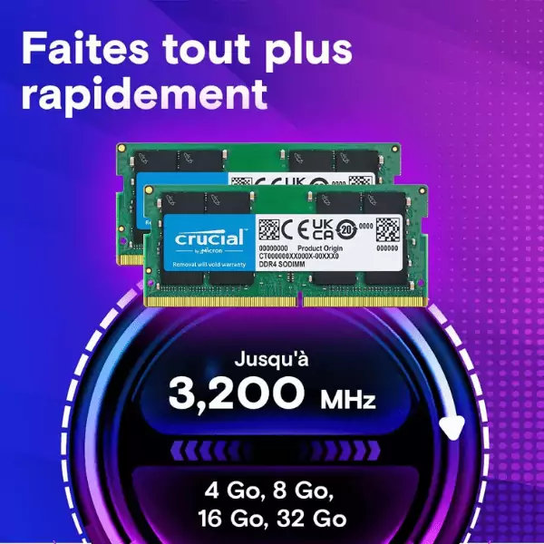 Crucial 8GB DDR4-3200 SODIMM